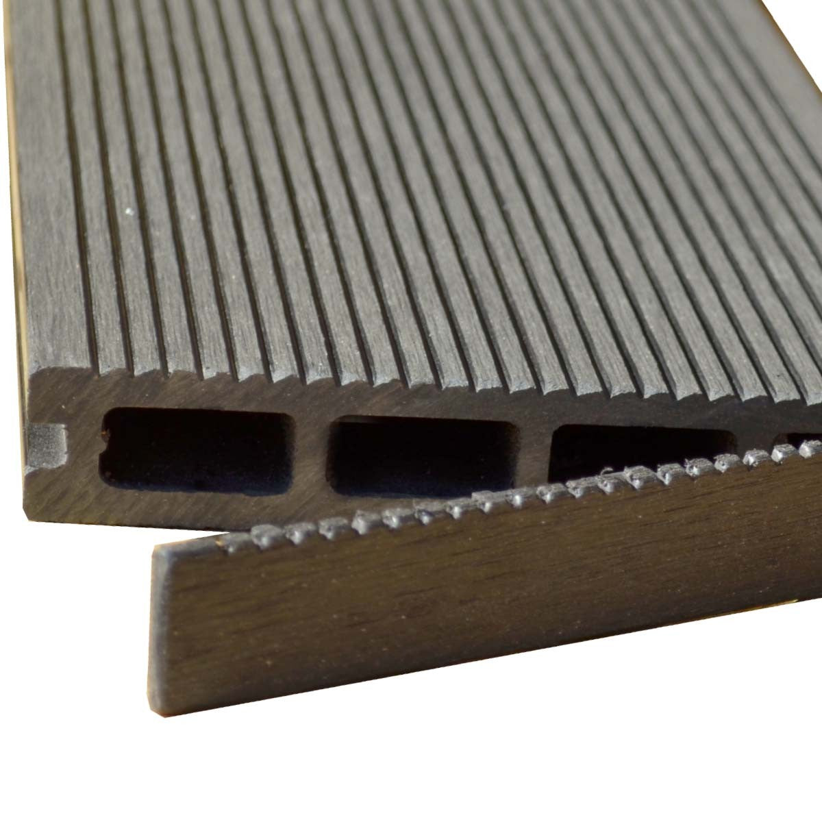 Τάπα WPC 3d wood 2,5 x 15εκ. | γκρι σκούρο 70248