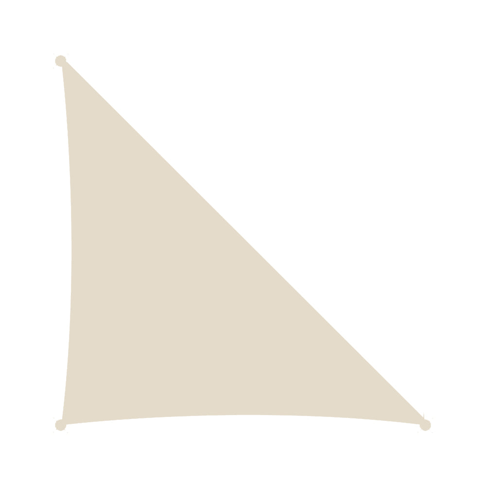 Τρίγωνο πανί σκίασης  230 gsm 90° 4,2x4,2x6μ. Εκρού 41362