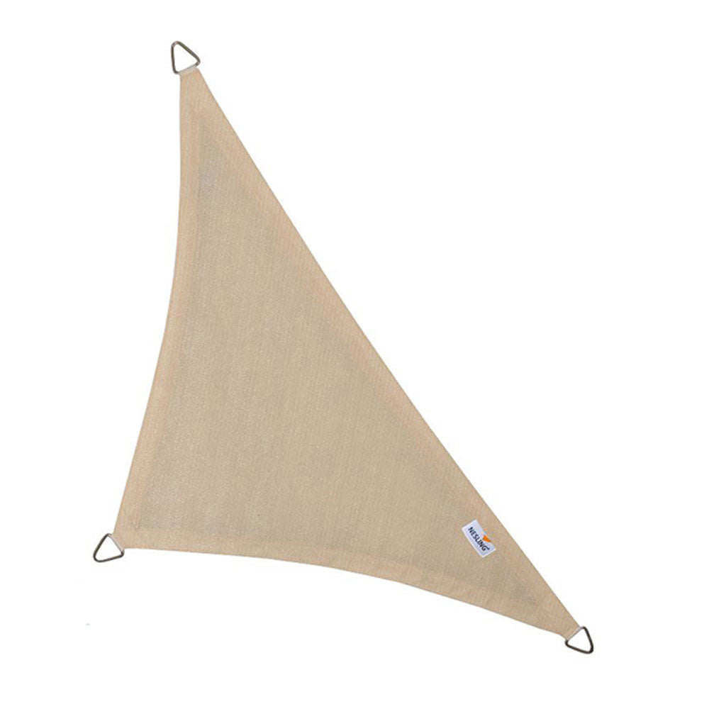 Τρίγωνο πανί σκίασης 285gsm γωνία 90° 4x4x5,7μ. Άμμος N501-090-34