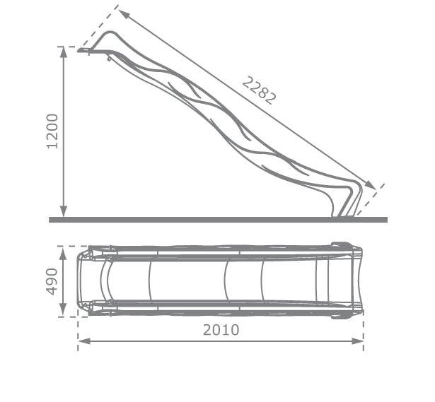 Τσουλήθρα Rex 228,2εκ. Τσουλήθρα 228,2εκ. | ροζ 462017