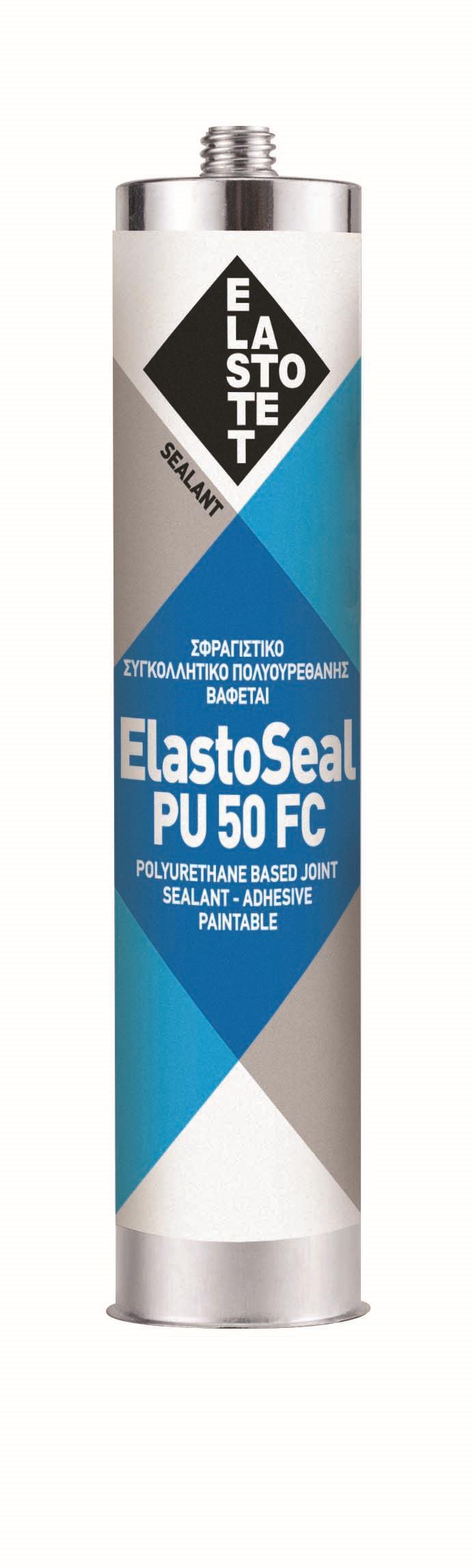 Σφραγιστικό πολυουρεθανικής βάσης ELASTOSEAL PU 50 FC 25τεμ. φύσιγγα 310ml λευκό P.00726