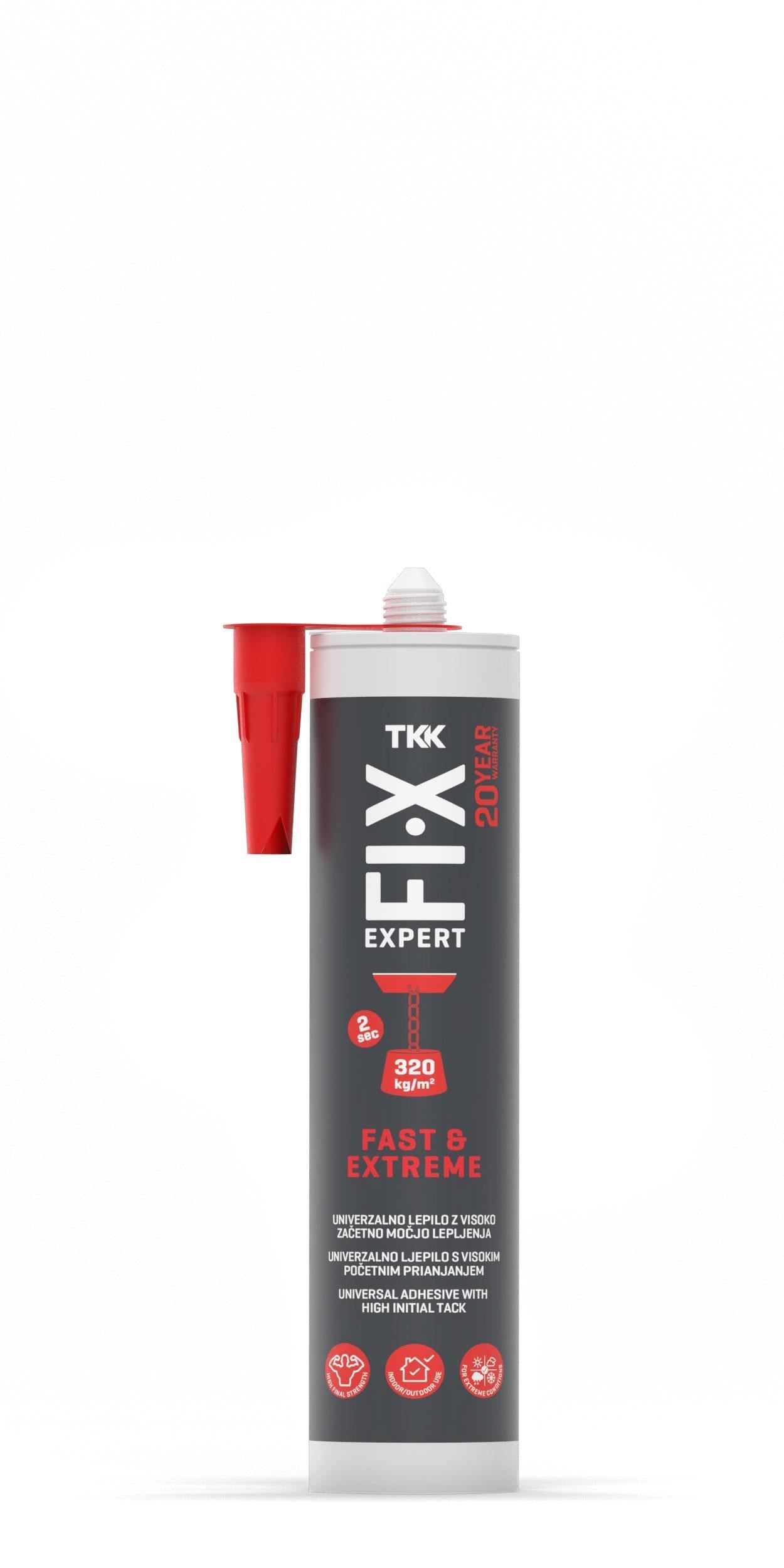 Kόλλα 12τεμ. φύσιγγα FIX EXPERT FAST&EXTREME λευκή 290ml 52056