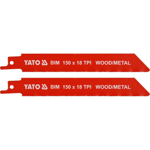 ΛΑΜΕΣ ΣΠΑΘΟΣΕΓΑΣ BIM 150MM 18TPI ΣΕΤ 2 ΤΜΧ YT-33931 20033931