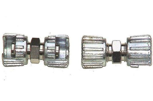 Σύνδεσμος διπλός με παξιμάδι ρακόρ 1/4" 14030