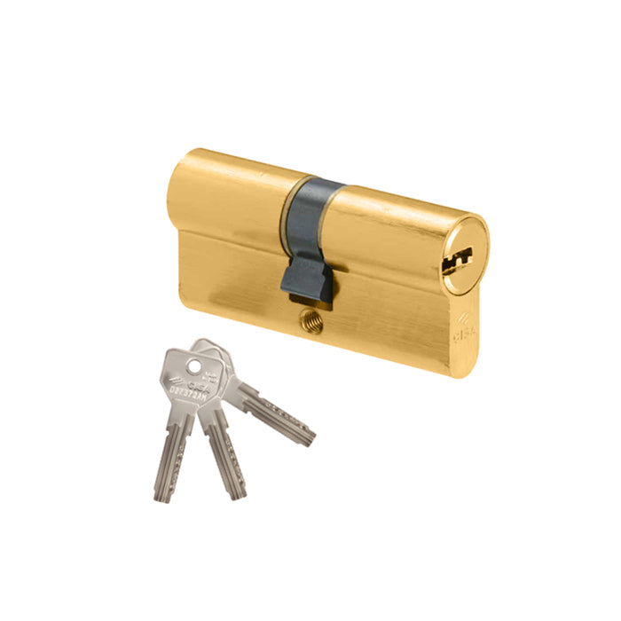 Κύλινδρος Ασφαλείας 80mm (30-50) Χρυσός 5 Κλειδιά CISA Asix 0E300-17
