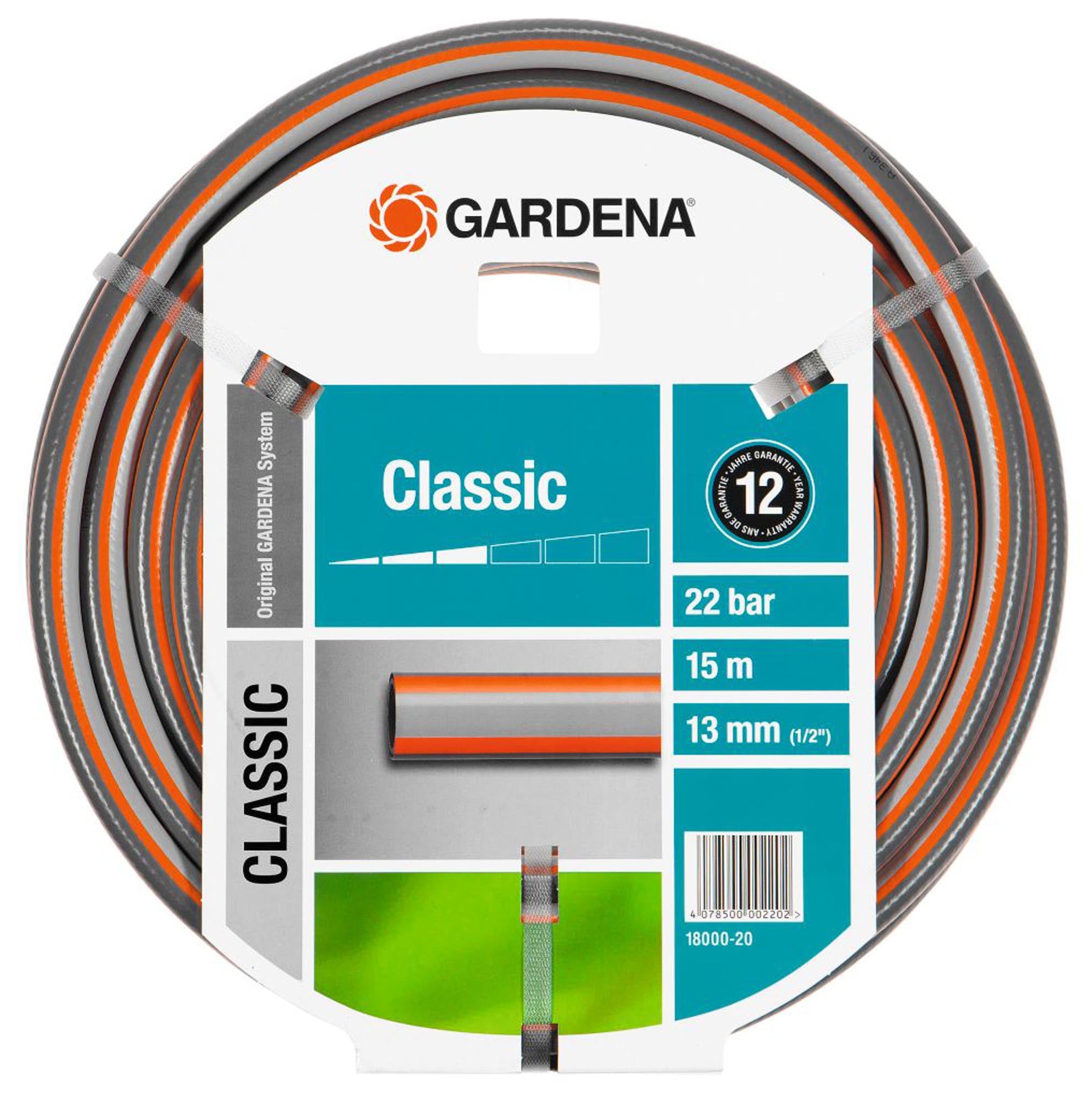 18000-20 Λάστιχο Gardena Classic 1/2"- 15m