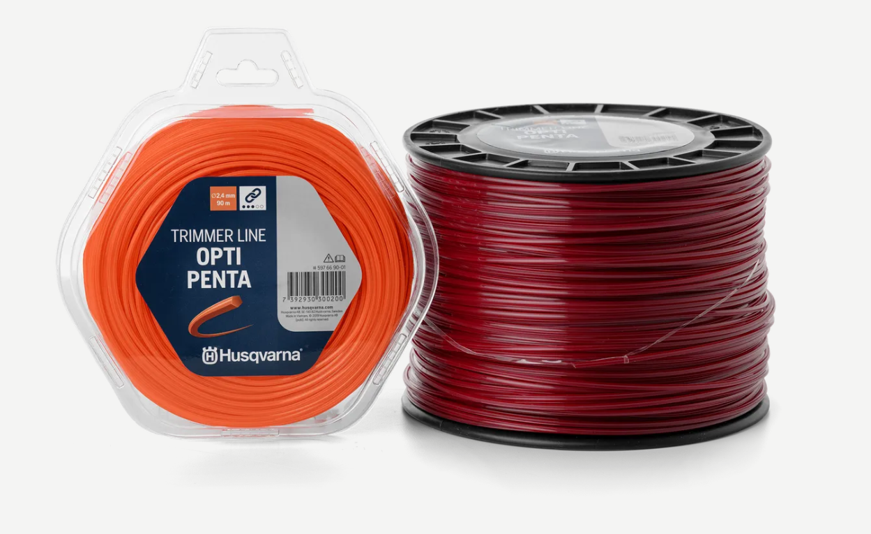 Μεσινέζα Αστεροειδής (Opti Penta) Husqvarna 2,4 mm /  240 Πορτοκαλί