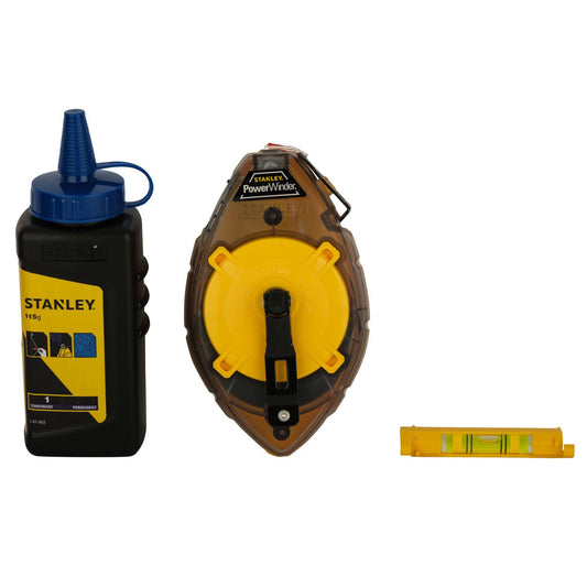 Σετ νήμα στάθμης PowerWinder 30m με πούδρα και αλφαδάκι 0-47-465