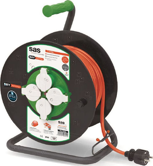 Μπαλαντέζα Καρούλι Αδιάβροχη εξωτερικού χώρου 4 Θέσεων 3 Χ 1.5 - 25Μ 100-12-021