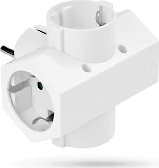 ΑΝΤΑΠΤΟΡΑΣ ΣΟΥΚΟ 4 ΘΕΣΕΩΝ ΛΕΥΚΟΣ SAS 100-15-013