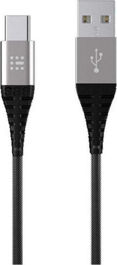 Καλώδιο φόρτισης durable type C 1.2m. ασημί SAS 100-16-007