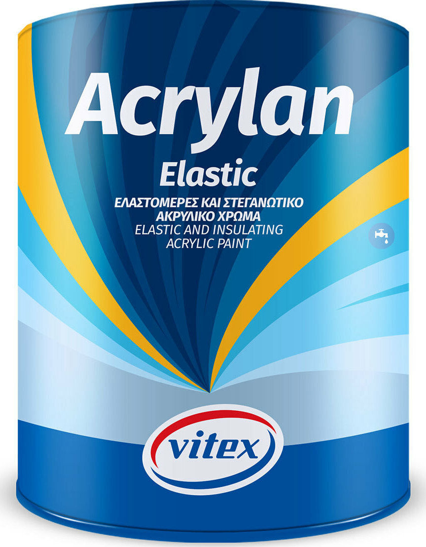 VITEX - ACRYLAN ELASTIC ΛΕΥΚΟ - ΕΞΩΤΕΡΙΚΟΥ ΧΩΡΟΥ 3L - 1002091