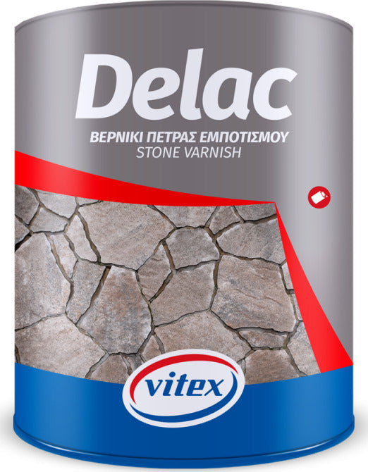 VITEX - DELAC ΒΕΡΝΙΚΙ ΠΕΤΡΑΣ ΕΜΠΟΤΙΣΜΟΥ - ΔΙΑΦΑΝΕΣ 2.5L - 1004115 ΣΑΤΙΝΕ