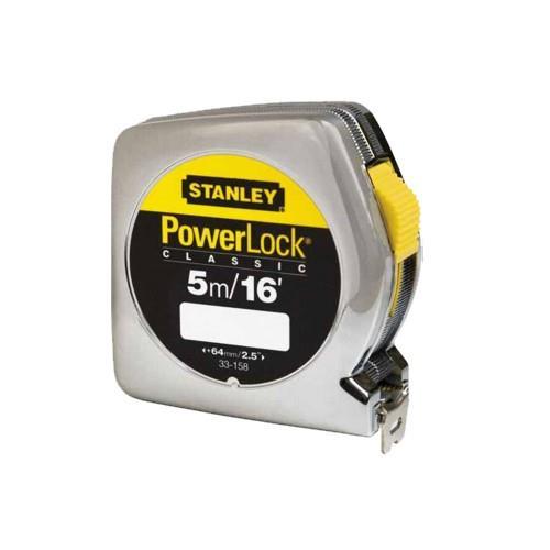 Μέτρο POWERLOCK με ίντσες με κέλυφος ABS  και λάμα 19mm - 5m blister 0-33-158