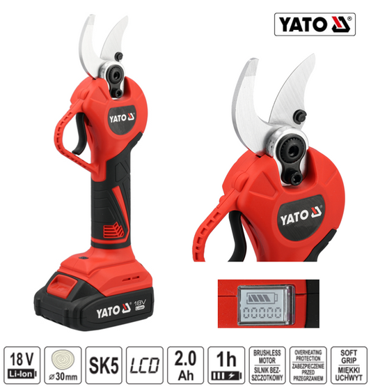 ΨΑΛΙΔΙ ΚΛΑΔΕΜΑΤΟΣ 18V 30MM 1X2Ah YT-828380