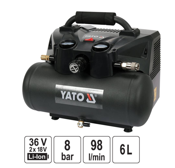 ΑΕΡΟΣΥΜΠΙΕΣΤΗΣ 6L 2X18V YT-23242