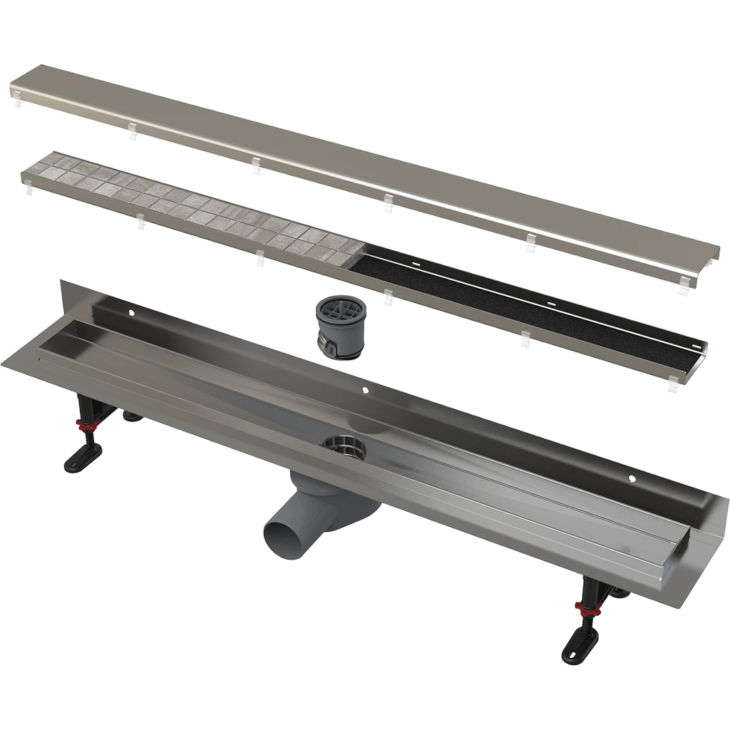 ΚΑΝΑΛΙ ΝΤΟΥΖ. ΤΟΙΧΟΥ STAINLESS STEEL 95 CM Φ50 ΓΙΑ ΣΧΑΡΑ & ΠΛΑΚΑΚΙ FIT AND GO