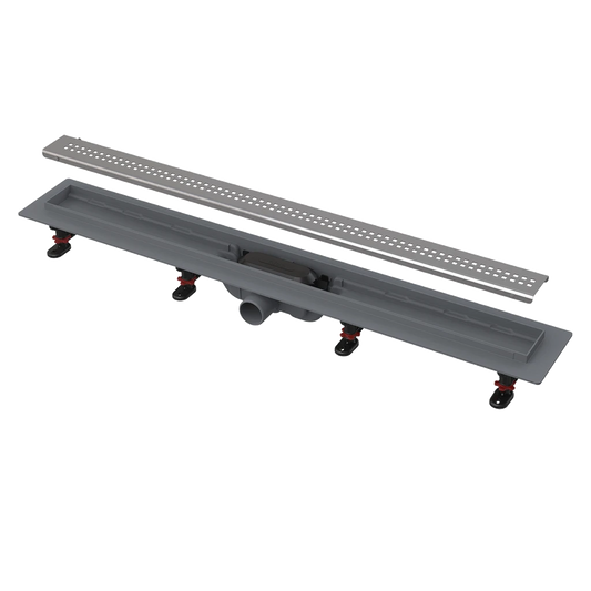 ΚΑΝΑΛΙ ΝΤΟΥΖ. ΠΛΑΣΤΙΚΟ 55 CM Φ40 STAINLESS STEEL MATT ΣΧΑΡΑ APZ9