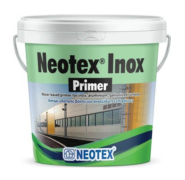 NEOTEX - Inox Primer 1L, Αστάρι για Inox, Αλουμίνιο, Γυαλί