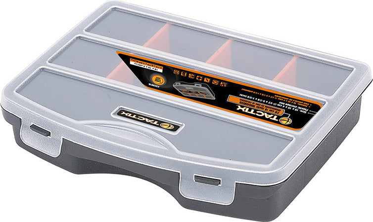 Ταμπακιέρα Πλαστική Μονή Με Διάφανο Καπάκι Και 8 Θήκες Tactix 320016