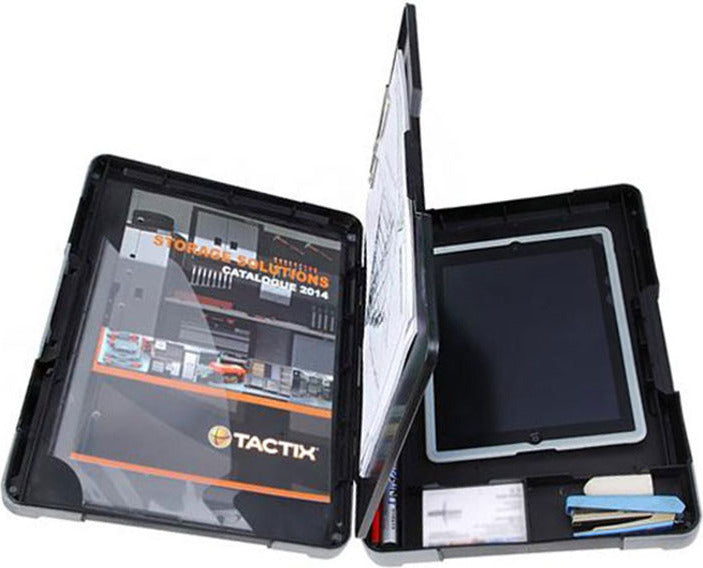 TACTIX Πλαστικός Χαρτοφύλακας βαρέως τύπου με θήκες & πινακίδα με κλίπ 320092