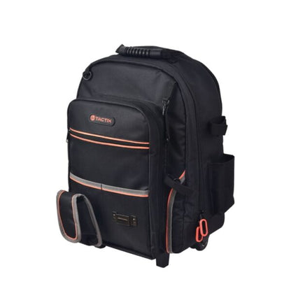 TACTIX 323157 Τσάντα Εργαλείων Τροχήλατη με 18 θήκες και τηλεσκοπική λαβή 500x360x210mm