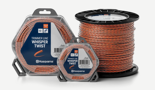 Μεσινέζα Husqvarna Whisper Twist 2,7 mm / 10 m Πορτοκαλί / Μαύρη