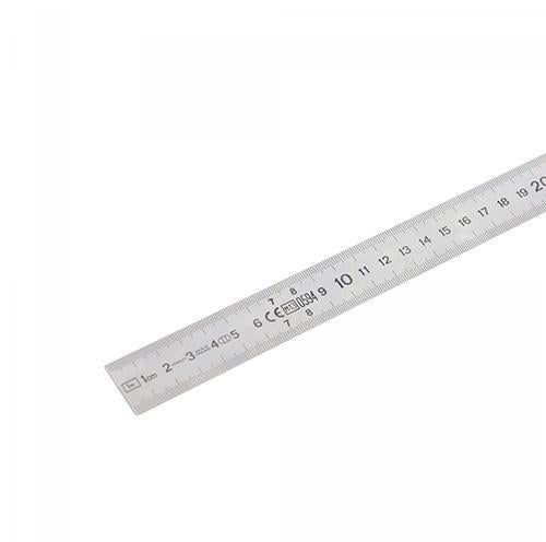 Ρίγα ατσάλινη διπλής όψης μήκος 20cm 1-35-522