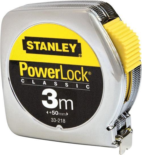Μέτρο POWERLOCK με μεταλλικό κέλυφος και λάμα 13mm - 3m blister 0-33-218