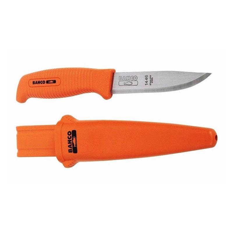 Μαχαίρι γενικής χρήσης πορτοκαλί με θήκη 1446