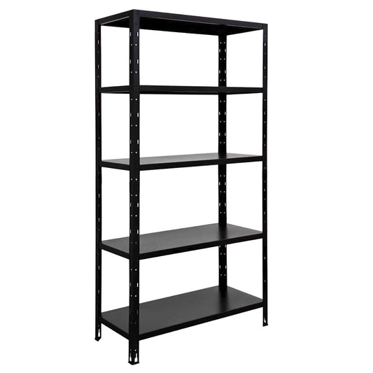 ΡΑΦΙΕΡΑ ΜΕΤΑΛΛΙΚΗ 90x40x180cm ΜΑΥΡΗ, 70kg 5 ΡΑΦΙΑ