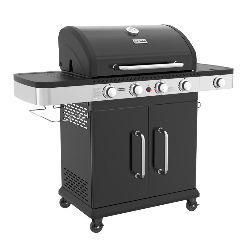 UNIMAC: ΨΗΣΤΑΡΙΑ ΥΓΡΑΕΡΙΟΥ BBQ PREMIUM LINE - 4 ΕΣΤΙΕΣ ΚΑΙ 1 ΠΛΑΪΝΟ ΜΑΤΙ