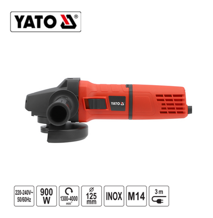 ΤΡΟΧΟΣ ΓΩΝΙΑΚΟΣ ΙΝΟΧ ΡΥΘΜΙΖ 900W/125MM YT-82096