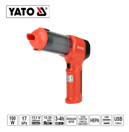ΣΚΟΥΠΑΚΙ ΜΠΑΤΑΡΙΑΣ 2 ΣΕ 1 100W YT-85686