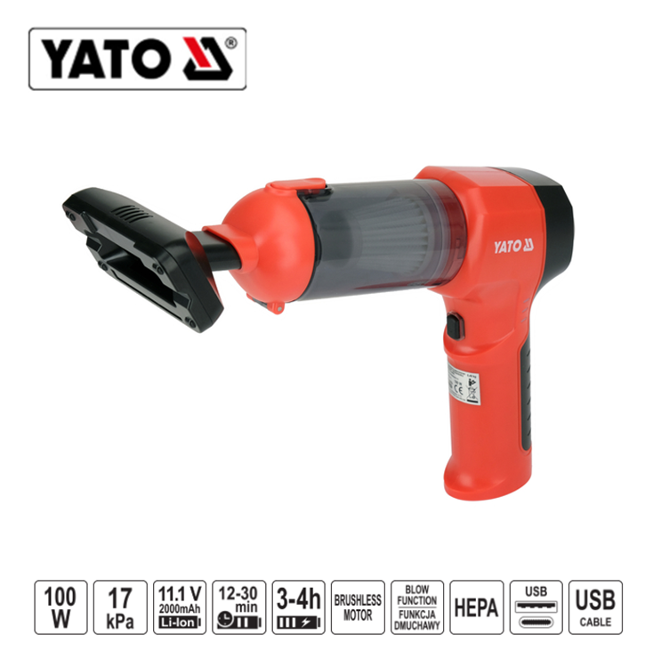 ΣΚΟΥΠΑΚΙ ΜΠΑΤΑΡΙΑΣ 2 ΣΕ 1 100W YT-85686