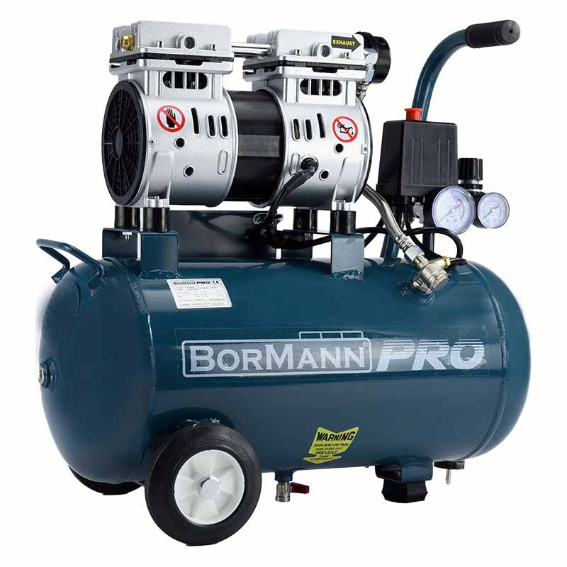 BORMANN Pro BAT5080 Αεροσυμπιεστής Oil-Less 0.75Hp/25L