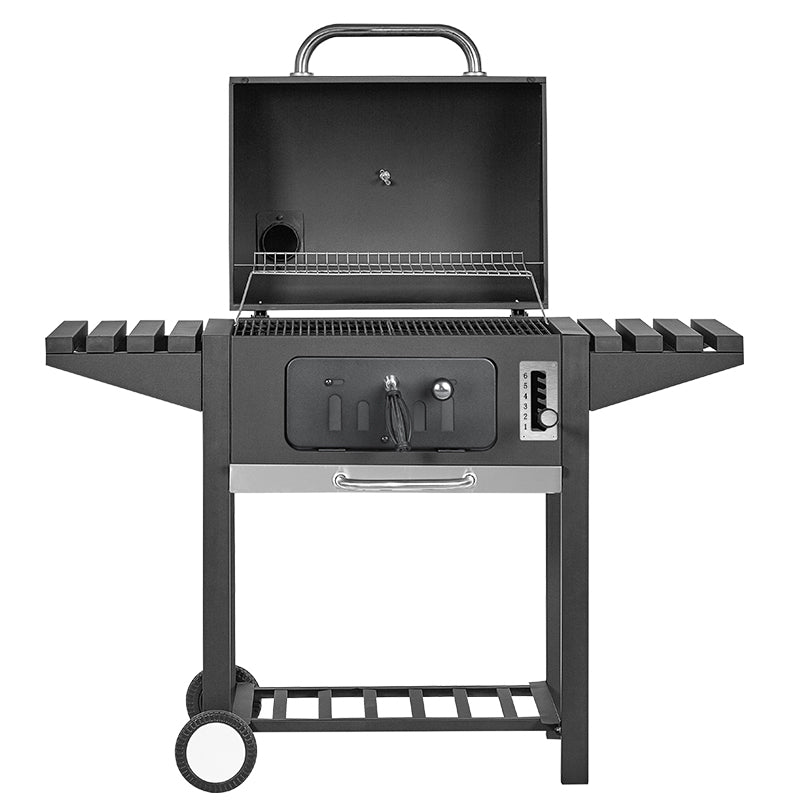 Bormann Elite BBQ1940 Ψησταριά Κάρβουνου-Καπνιστήρι 60x45,με Θερμόμετρο, Ρυθμιζόμενη Βάση 6 Θέσεων