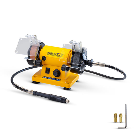 BORMANN BDT1200 Δίδυμος Τροχός Φ75mm , Mini ,120W Mε Εύκαμπτο Άξονα