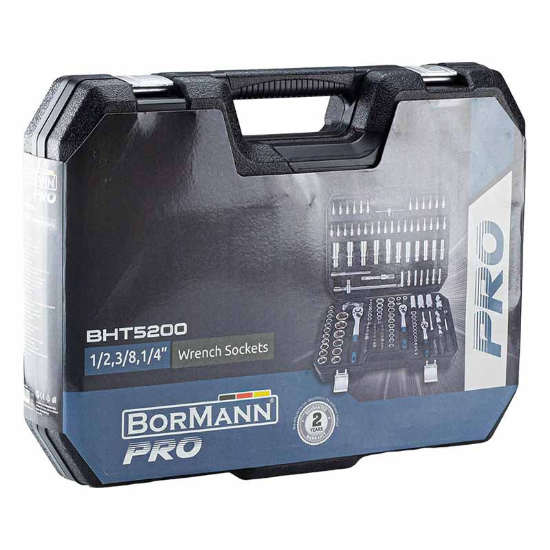 BORMANN Pro BHT5200 Καρυδάκια 1/2'', 1/4'' & 3/8'' Με Καστάνια 171Τεμ