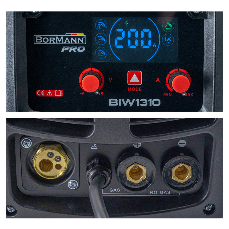 BORMANN Pro BIW1310 Ηλεκτροκόλληση MIG/MMA 200A, Gas/Νο Gas, 1/3/5Kg (0,6-1mm)