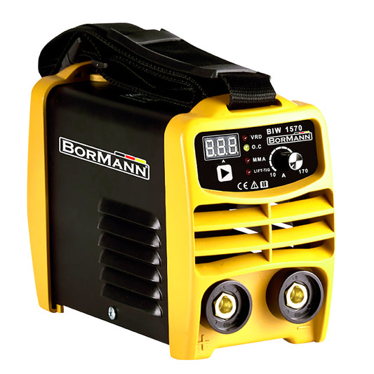 BORMANN BIW1570 Ηλεκτροκόλληση Inverter 170A, Απόδοση 170Α/45%, Ψηφ.Οθόνης, Μεγ.Ηλεκτρόδιο 4mm