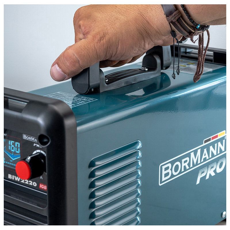 BORMANN Pro BIW2220 Ηλεκτροκόλληση Inverter Απόδοση 200Α/60%, Ψηφ.Οθόνης, Μεγ.Ηλεκτρόδιο 4mm