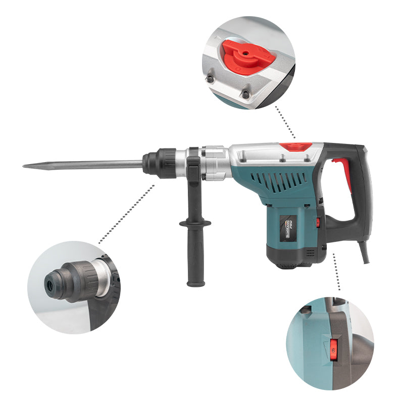 BORMANN Pro BPH7610 Σκαπτικό Περιστροφικό Πιστολέτο SDS Max 1350W, 13Joule, 40mm, 7.1Kg