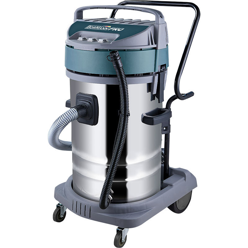 BORMANN Pro BVC7510 Σκούπα Υγρών-Στερεών 3x1000W Με Ανοξείδωτο Κάδο 80Lt