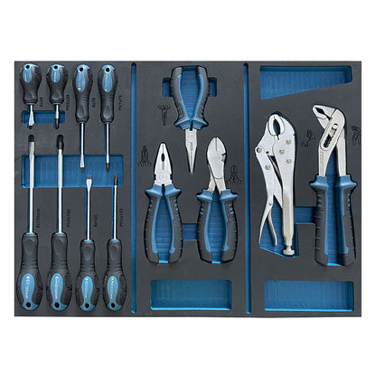 BORMANN Pro BWR7600SET Εργαλειοφορέας 6 Συρτάρια Πλαϊνό Ντουλάπι Και 120 Εργαλεία Cr-V