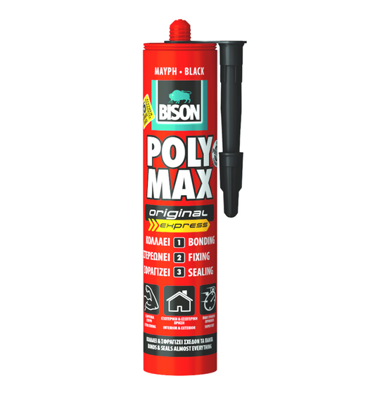 POLY MAX ΜΑΥΡΗ EXPRESS ΦΥΣΙΓΓΑ 280ML/425GR BISON