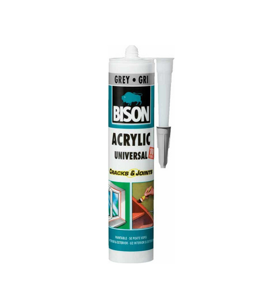 ACRYLIC ΓΕΝΙΚΗ ΧΡΗΣΗΣ UNIVERSAL ΓΚΡΙ 300ml BISON