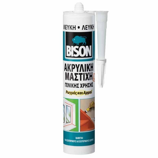 ACRYLIC ΓΕΝΙΚΗ ΧΡΗΣΗΣ UNIVERSAL ΛΕΥΚΗ 300ml BISON