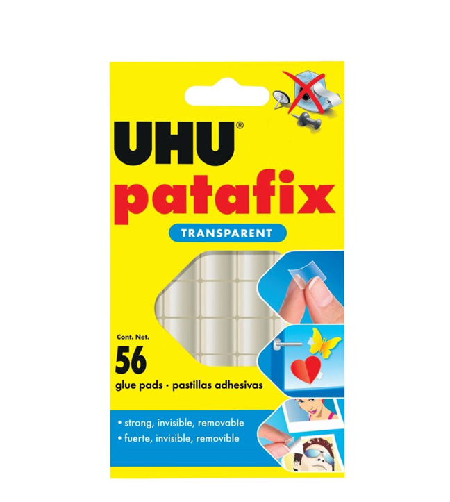 ΑΥΤΟΚΟΛΛΗΤΑ ΔΙΠΛΗΣ ΟΨΗΣ PATAFIX INVISIBLE 56ΤΕΜ UHU