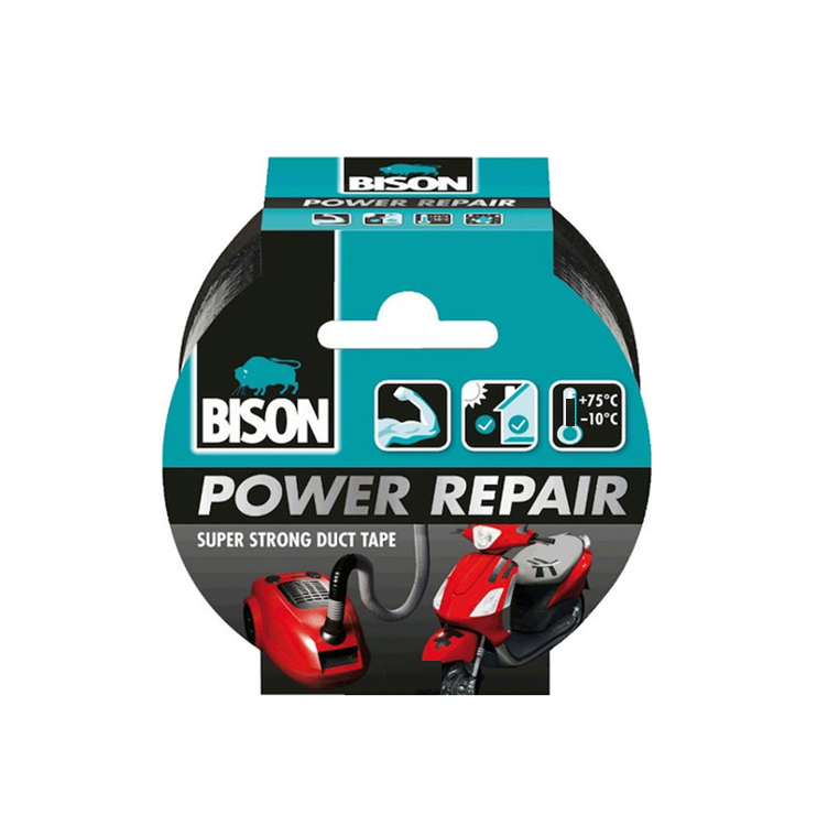 ΥΦΑΣΜΑΤΙΝΗ ΤΑΙΝΙΑ POWER REPAIR ΜΑΥΡΗ 0.22Χ50ΜΜ Χ25Μ BISON